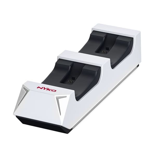 Laddstation - NYKO - Charge Base™ - Ladda 2 DualSense-kontroller - USB - Vit