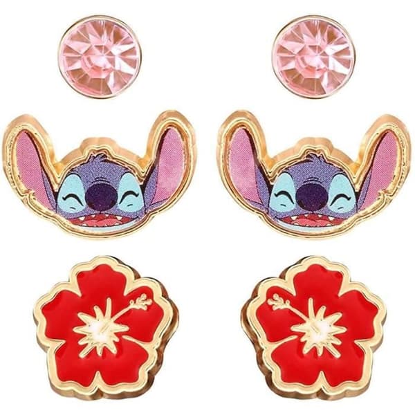 Disney Lilo And Couture 3-delad örhängen Set