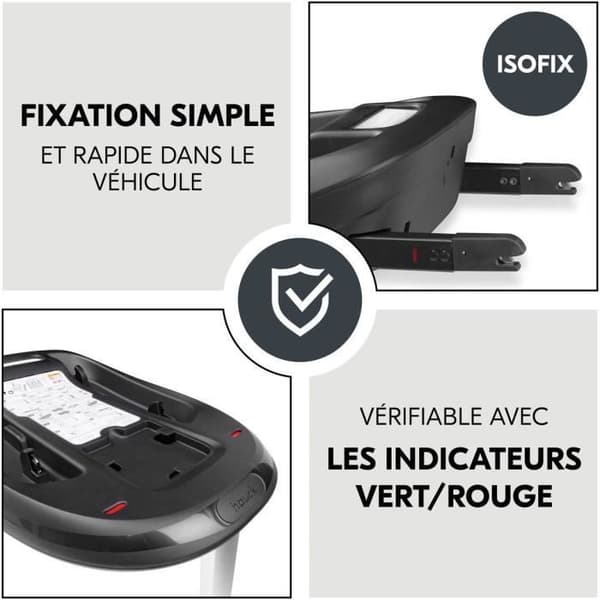 Bas Isofix - HAUCK - DRIVE N CARE - Svart