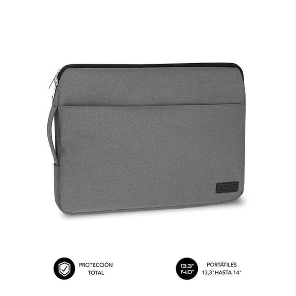 Laptopfodral - Subblim - Urban - 14 tum - Grå - Polyester