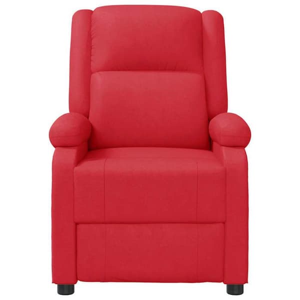 vidaXL Massagefåtölj Röd Konstläder 340167