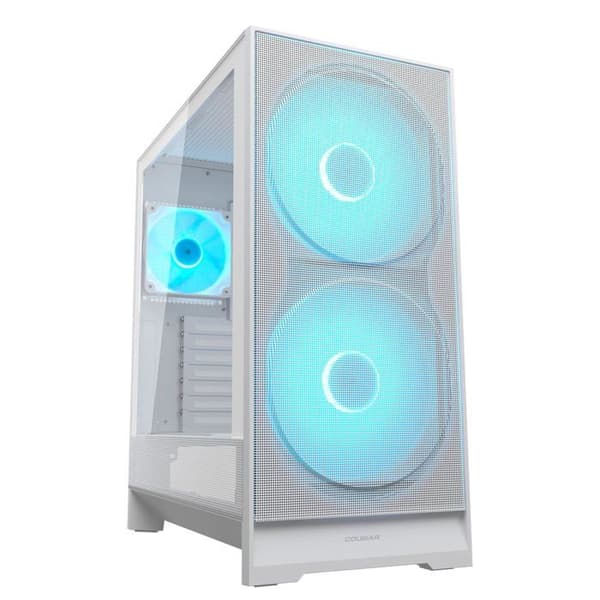PC-chassi med optimerad luftflöde - COUGAR - Airface 180 - Vit - 3 fläktar 180 mm