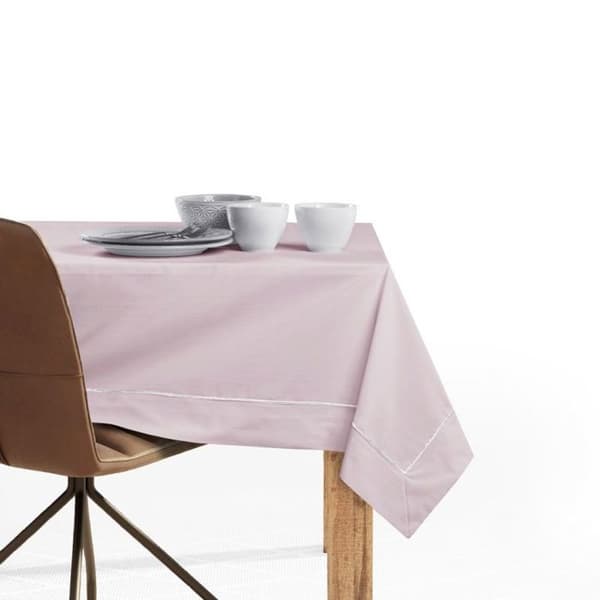 Rektangulär duk DecoKing Pure 160 x 450 cm - Puderrosa borstad, 50% bomull/50% polyester