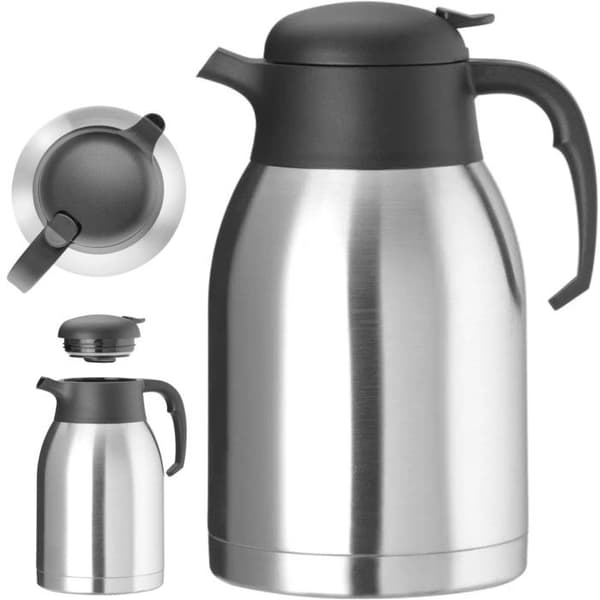 Isolerad termoskanna för kaffemaskin, i stål, 2 l