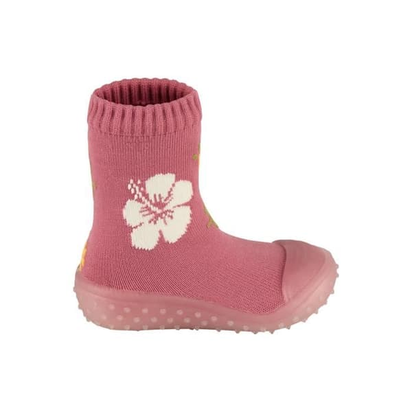 Äventyrssockor med gummisula och blommönster för flickor Sterntaler