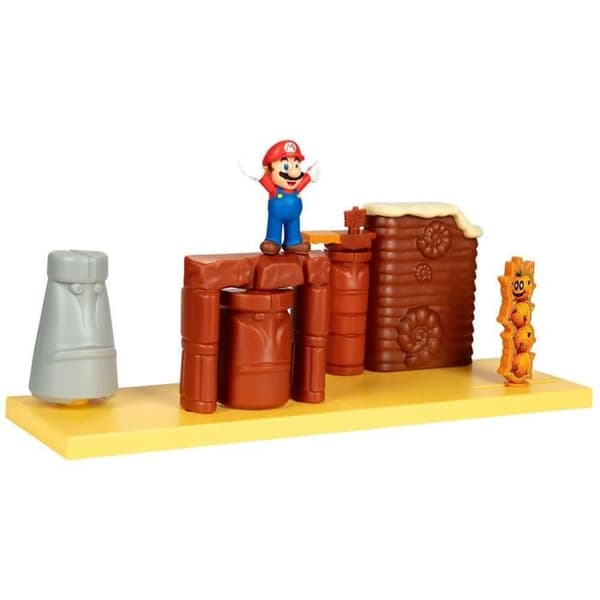 Playset Mario - Super Mario - Öken Tema - Storlek 6cm