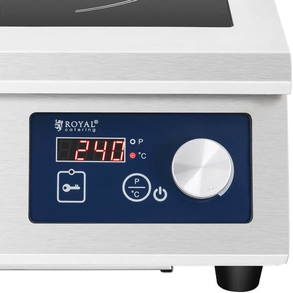 Induktionshäll Vitrokeramisk Med Timer 240°C ø33cm 5000w