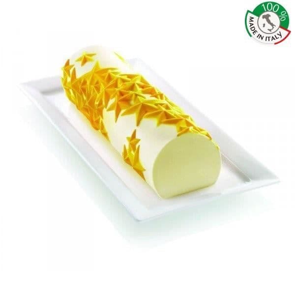 Formsats - Starlight - 3D stock - Vit plast - Guld silikon - Mått 8x25x6,7cm