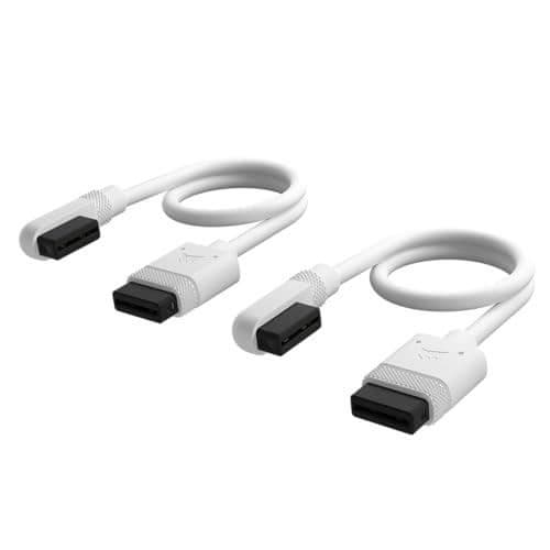 Kabel - Corsair - iCUE Link Slim - 2X 200mm - Vit - Flexibel 5mm