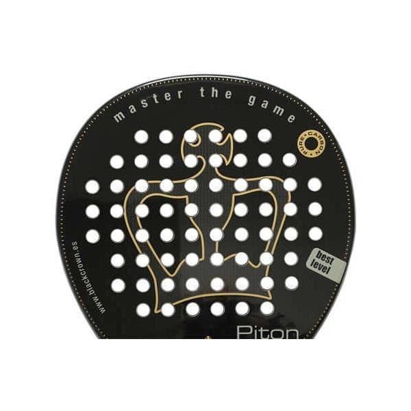 Padelracket - BLACK CROWN - Piton - Svart - Bra kontroll - Bra kraft