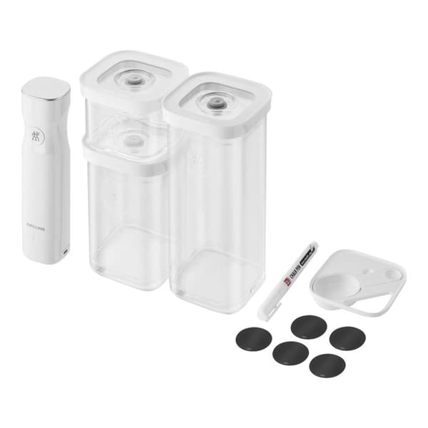 Vakuumförpackningsset - CUBE S - 6 delar - doseringssked - NFC-etiketter