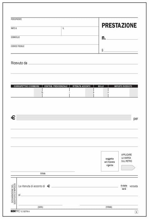 EDIPRO Autokopierande kvittohäfte A5 E5278A - 2 blad, 50 set