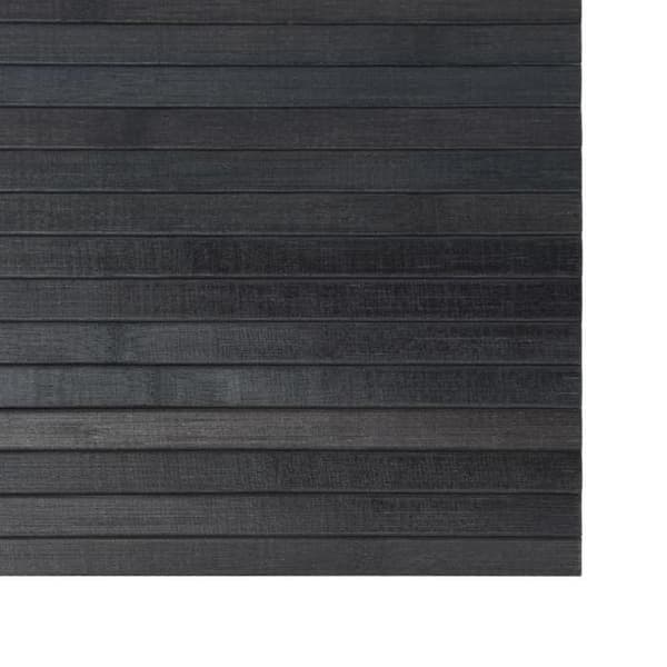 vidaXL Rektangulär matta grå 100x100 cm bambu 376802