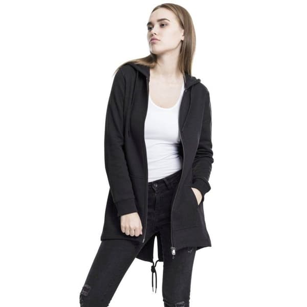 Urban Classics Dam - SWEAT PARKA Long Zip Hoody