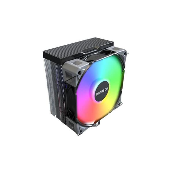 CPU-kylare - Montech - NX400 ARGB - 4 värmerör - 120 mm fläkt - ARGB-belysning