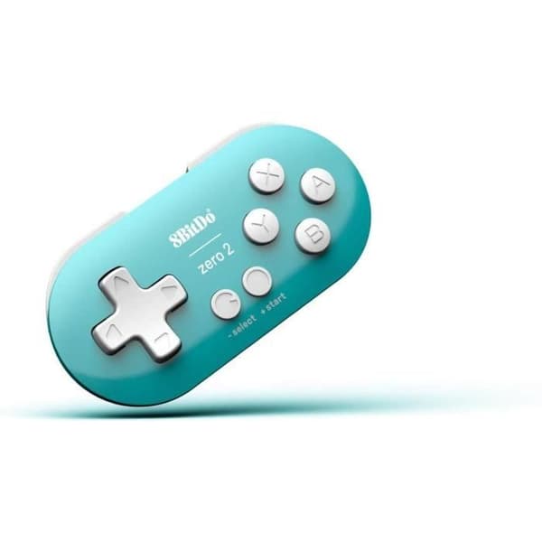 Gamepad - 8Bitdo - Zero 2 - Bluetooth - Turkos - Flerplattformskompatibel