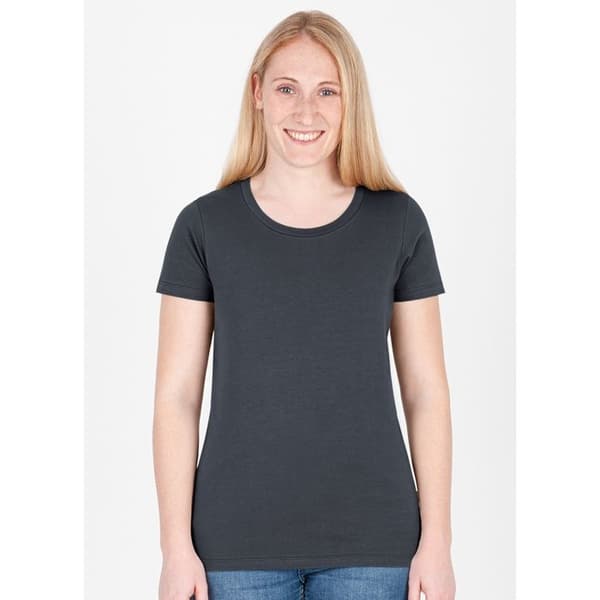 T-shirt dam Jako Organic Stretch - mörkgrå