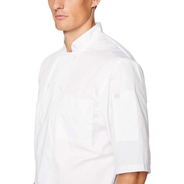 Chef Works A914-m Montreal Basic Cool Vent för män, Medium, White - JLCV