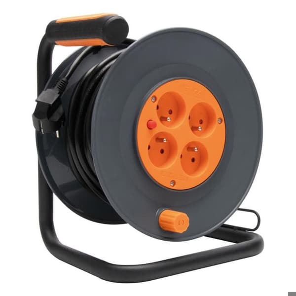 Förlängningssladd 4 uttag 2P+T 16A 25m - Zenitech