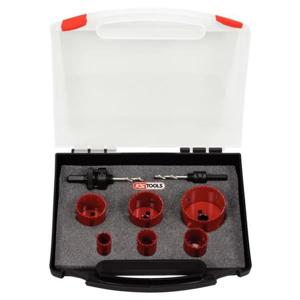 KS TOOLS 8-delad elektrikerhålsåg