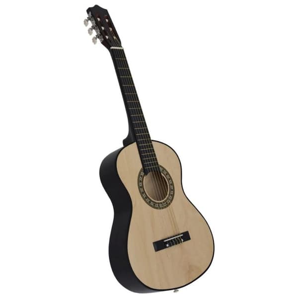 vidaXL klassisk gitarr för nybörjare och barn 1/2 34" basträ