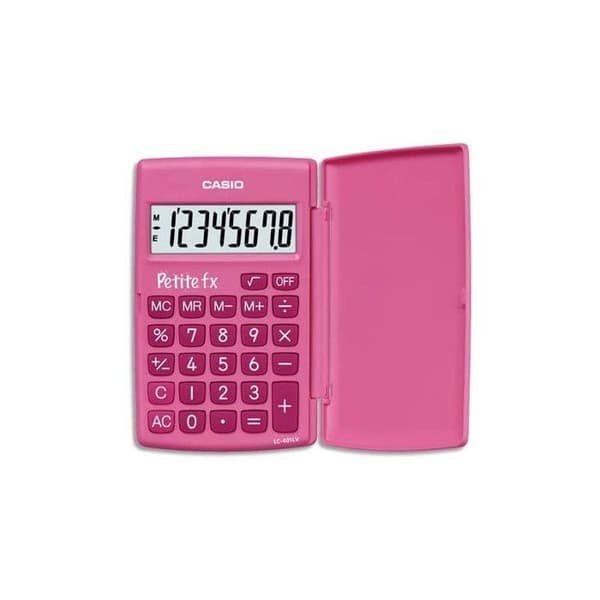 Casio Small Fx Skolkalkylator Rosa