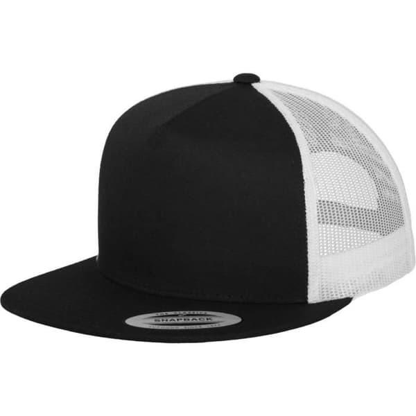 Trucker Cap - Flexfit - 5-Panel - Svart / Vit - One Size - Urban Style