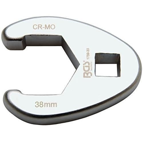 Skiftnyckel - BGS - 38 mm - Stål - Platt spets