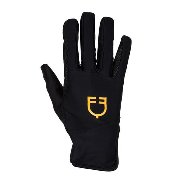 Ridhandskar med Equestro-logotyp för kvinnor i Lycra