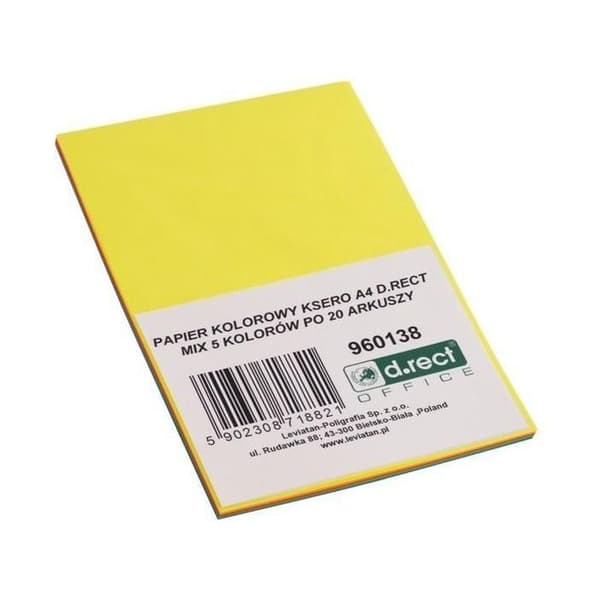 Kopieringspapper - D.RECT - 960138 - A4 - 5 färger - 100 ark
