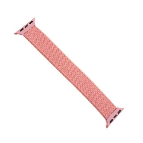 Elastisk nylonarmband FIXED Nylon Strap för Apple Watch 42-44-45mm, storlek L, rosa