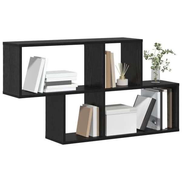 Väggställ - Svart Ek - 100x20x53 cm - MDF - Matt Finish