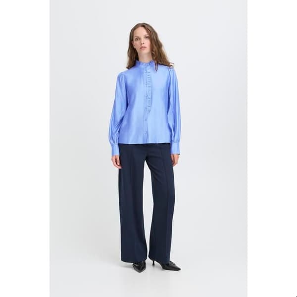 Blus i viskos och polyester för kvinnor Ichi Karlani