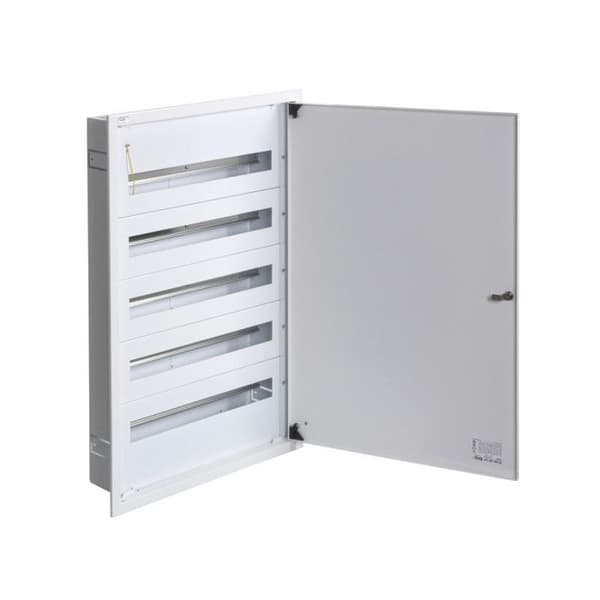 Inbyggd distributionspanel - Vit stål - 5x24 moduler - IP30 KL-32654