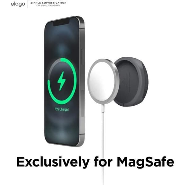 Stödtillbehör - ELAGO - Grepp för MagSafe - Mörkgrå - Plast - 1 enhet