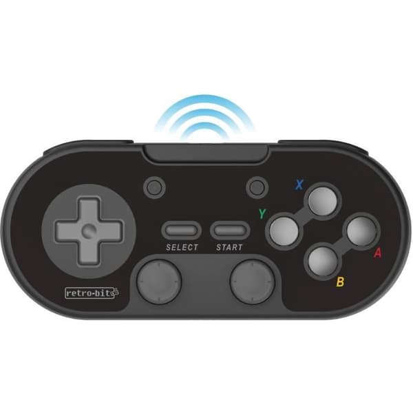 Trådlös kontroller - RetroBit Legacy 16 - Svart - Switch, PC, Steam, Raspberry Pi, SNES, Android