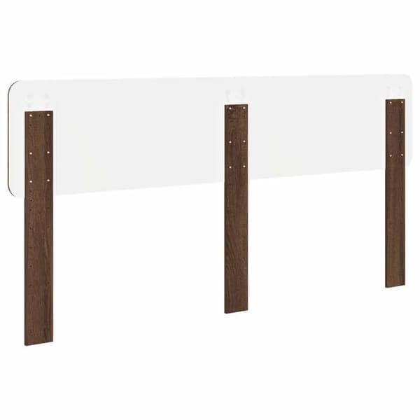 Sänggavel - VIDAXL - 180 cm - Brun ek - Ingenjörsträ - Nutida
