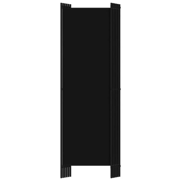 vidaXL 6-Panel Rumsavdelare Svart 300x180 cm