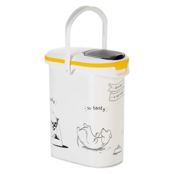 CURVER Hundfoderbehållare 4 kg - 10L - Middag och serverad