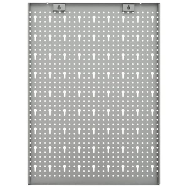 Väggpaneler med spikfästen - vidaXL - 40x58 cm - Stål - Grå - 4 st