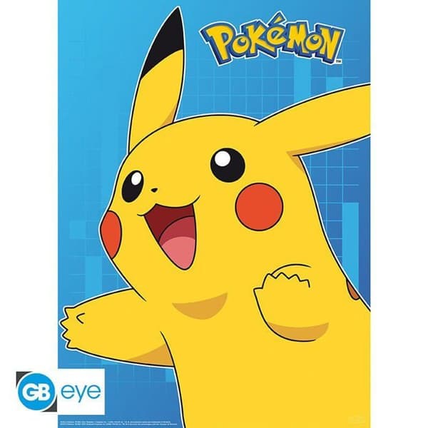 POKEMON Set 2 Chibi Posters Färgglada karaktärer