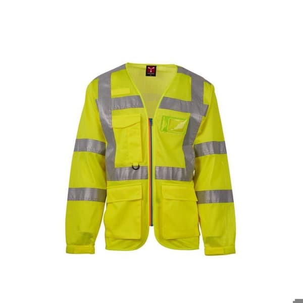 Payper Wear Exo Mesh långärmad säkerhetsväst - fluorescerande gul