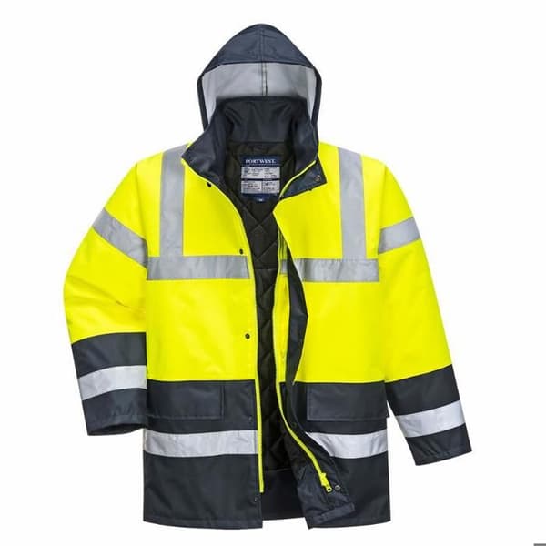 HÖG SYNLIGHET TVÅ-TONIG PARKA