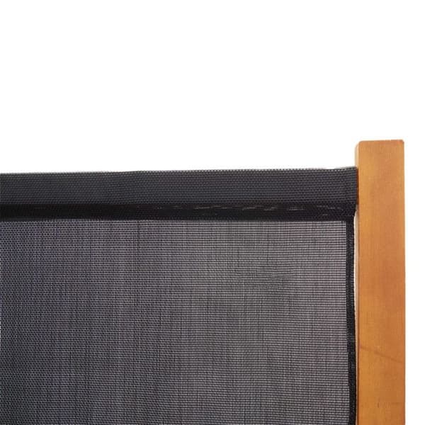 319179 vidaXL Separator 3 paneler Svart 210x180 cm