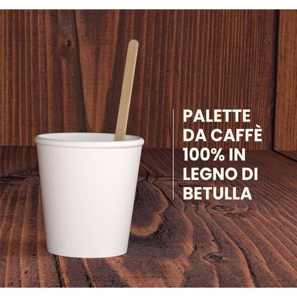 Engångsglas - Baciato Caffè - 65 ml - Kartong 95% återvinningsbar - Tål 95°C