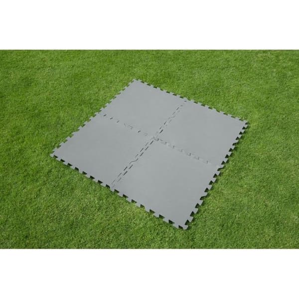 BESTWAY Bestway Set med 9 poolmatta - 50 x 50 cm - grå
