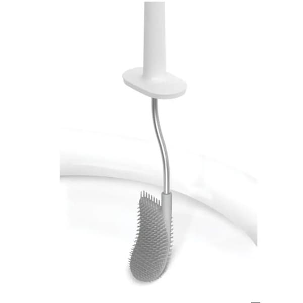Joseph Joseph toalettborste med hållare 45 cm i grå polypropen