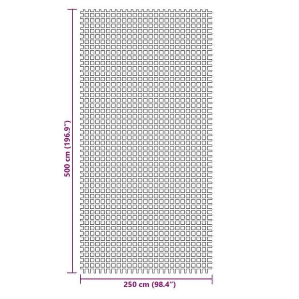 vidaXL Tältmatta blå 5x2,5 m 4008461
