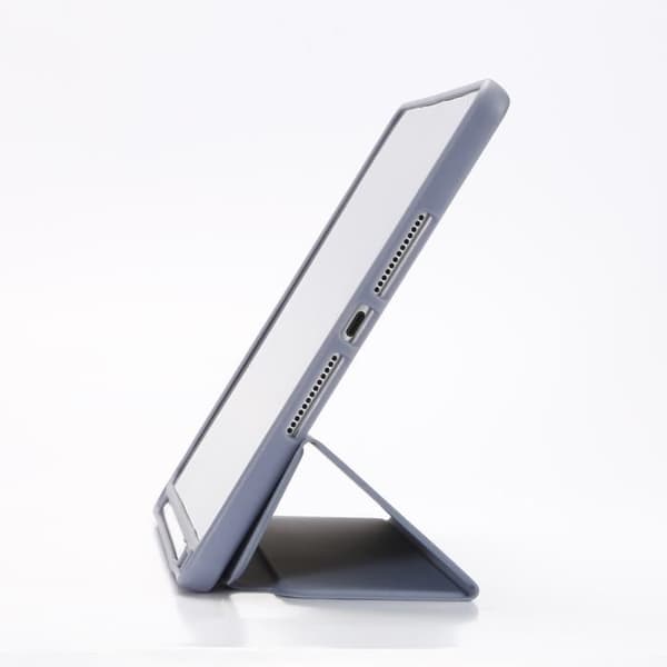 Etui folio - WE - iPad 10.2'' - Violett/Lila - Fällbart stöd - Transparent baksida