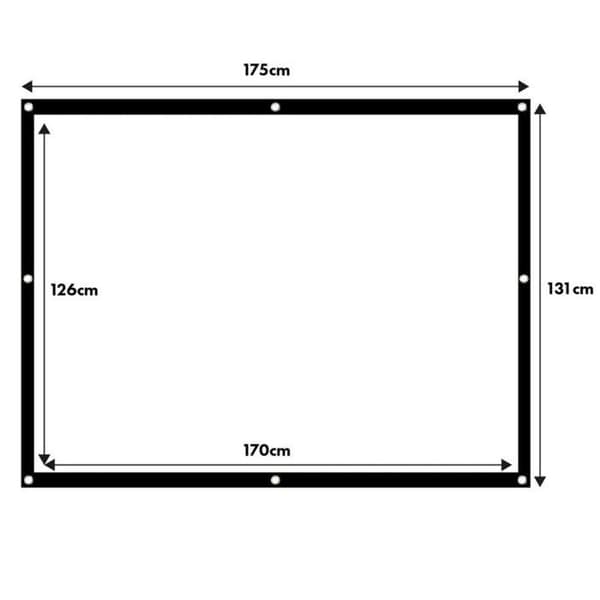 Projiceringsduk - Maclean - MC-166 - 84'' - 4:3 - Ram 25mm